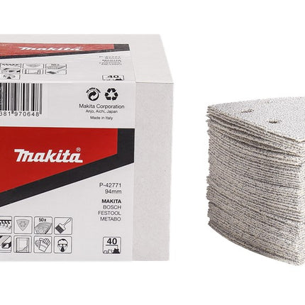 Makita Schuurvel 3-K K40 White Velcro - P-42771