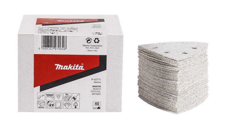 Makita Schuurvel 3-K K40 White Velcro - P-42771