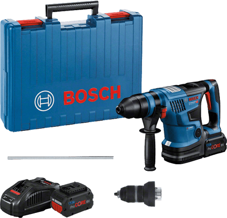 Bosch GBH 18V-34 CF Accu boorhamer C&G in Koffer met 2x 8,0Ah accu's - 0611914002