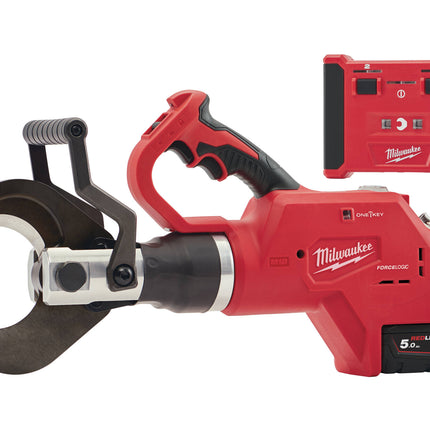 Milwaukee M18 HCC75R-502C Hydraulische Ondergrondse Kabelkniptang - 2x5Ah 18V