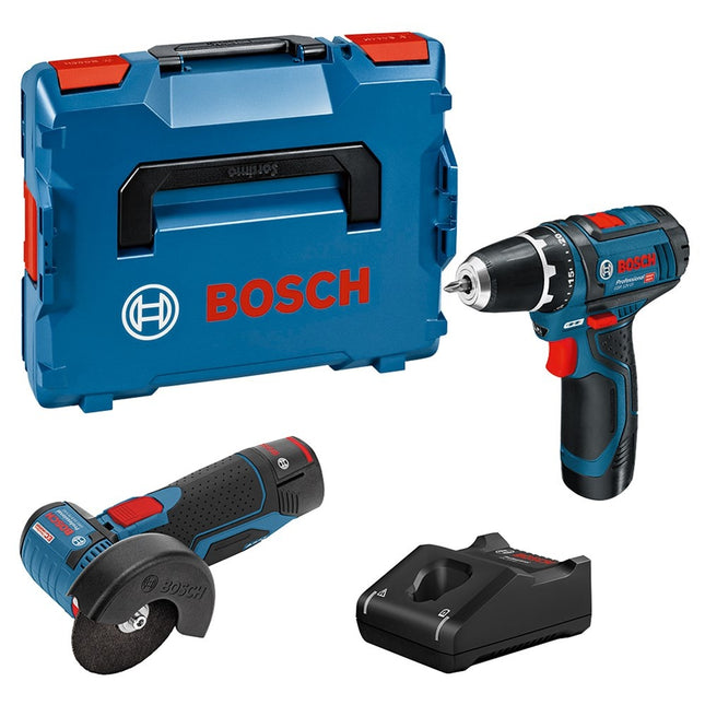 Bosch Combipack GSR 12V-15 en GWS 12V-76 - 0615990N2U