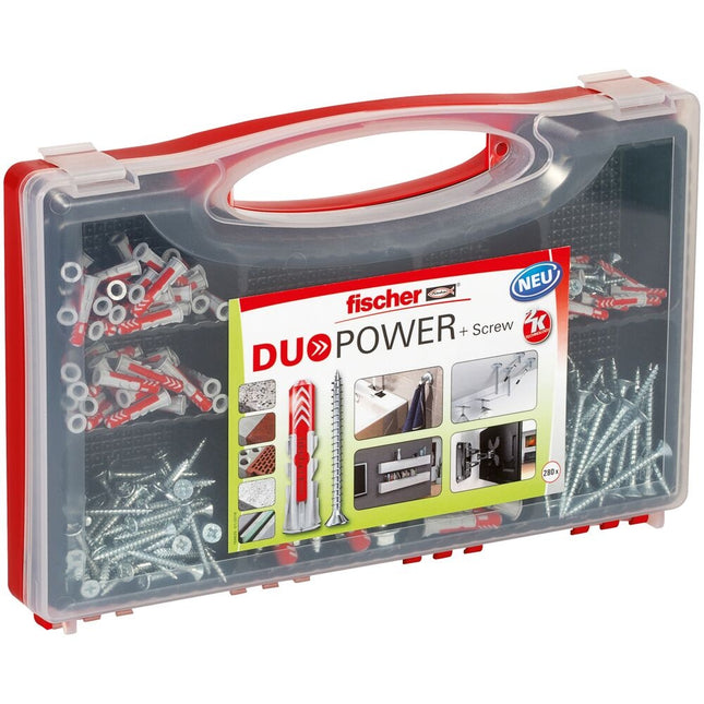 Fischer Red-Box DuoPower plug/schroefset - 536091