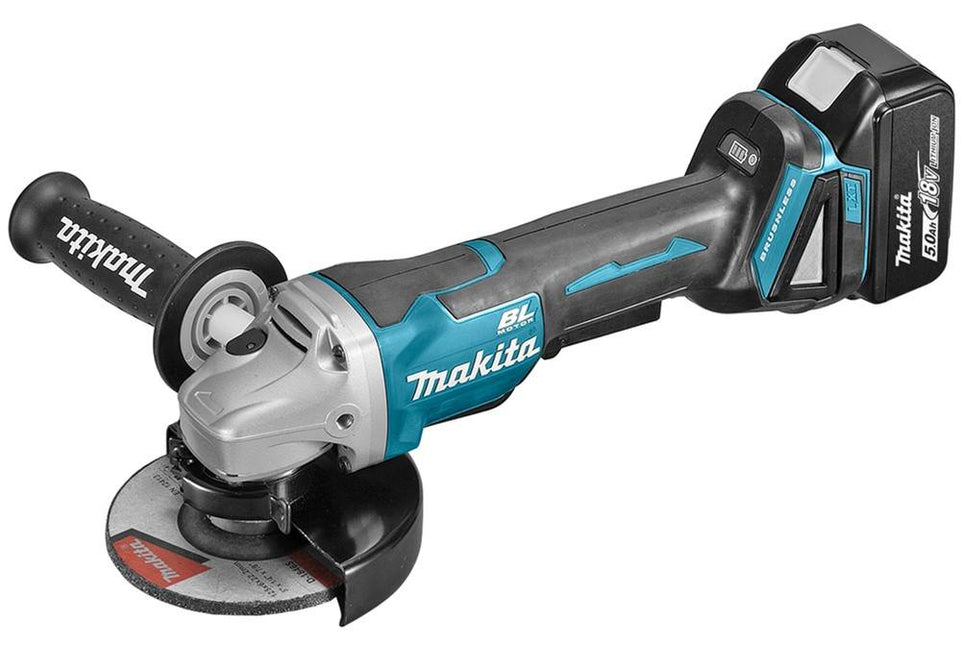 Makita DGA508RTJ 18 V Haakse slijper