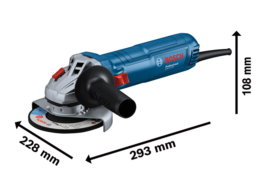 Bosch GWS 12-125 Haakse Slijpmachine met Handgreep in Doos - 06013A6101