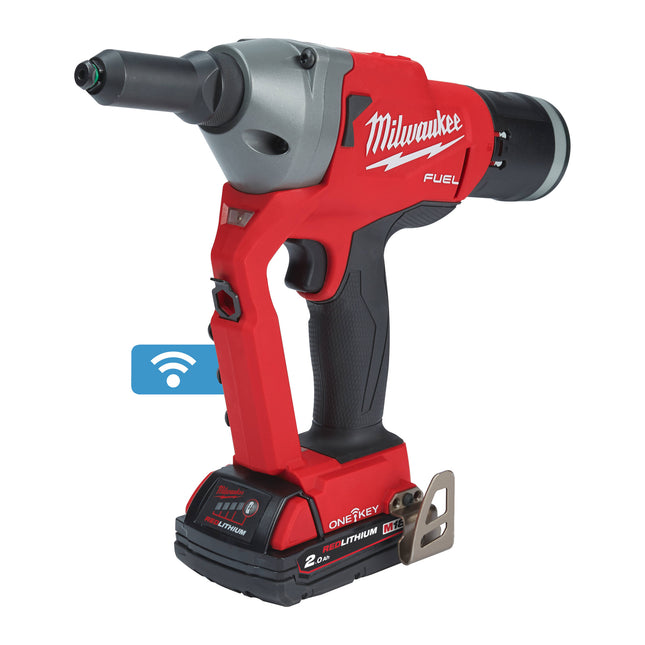 Milwaukee M18 ONEFPRT-202X Blindklinknageltang met ONE-KEY - 2x2Ah 18V