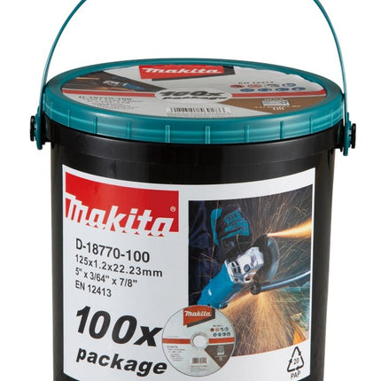 Makita Doorsl.sch. 125x1,2mm RVS 100s - D-18770-100