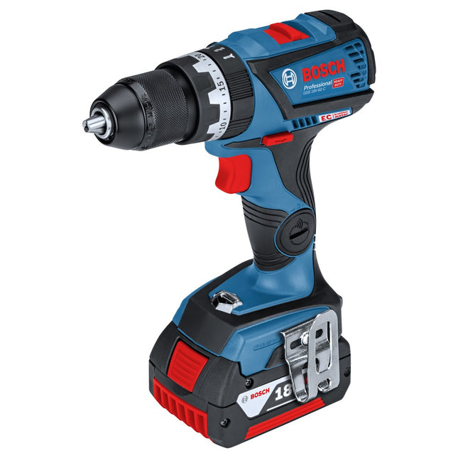 Bosch Schroefklopboormachine GSB18V-60C 18V - Zonder Accu's En Lader - Click&Go 06019G2103