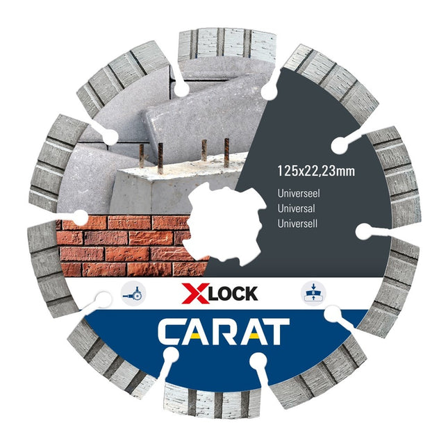 Carat Diamantzaag X-Lock Universeel 125X22,23mm - CUXLOCK125