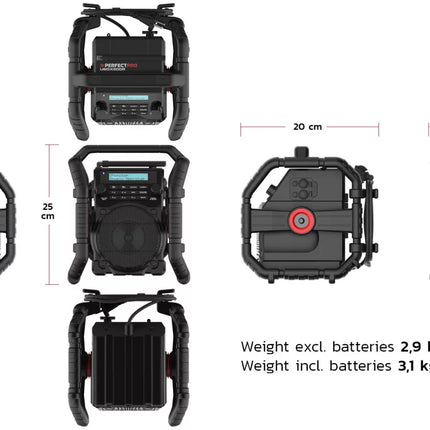 PerfectPro UBox 500R2 Bouwradio - UB500R2