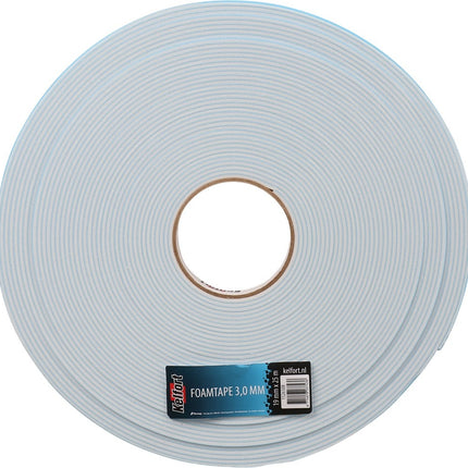 Kelfort Foamtape Dubbelzijdig 3.0mm 19mm X25M - 1526508