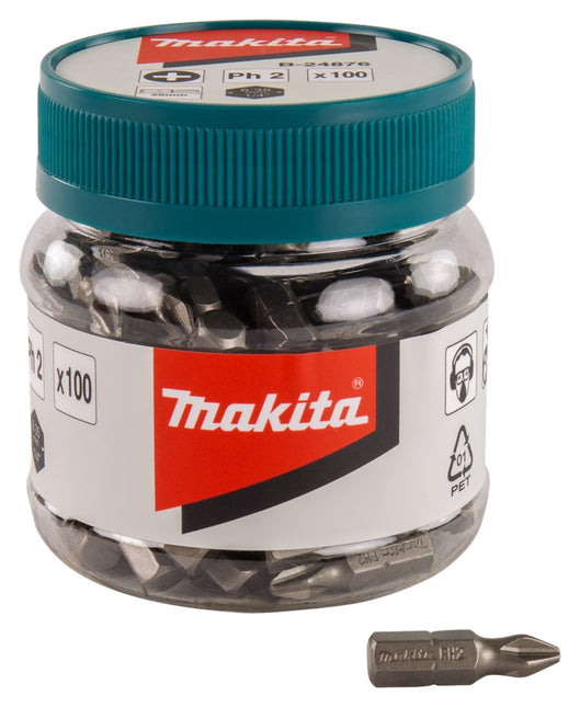 Makita Schroefbit PH2X25mm In Pot 100 Stuks - B-24876