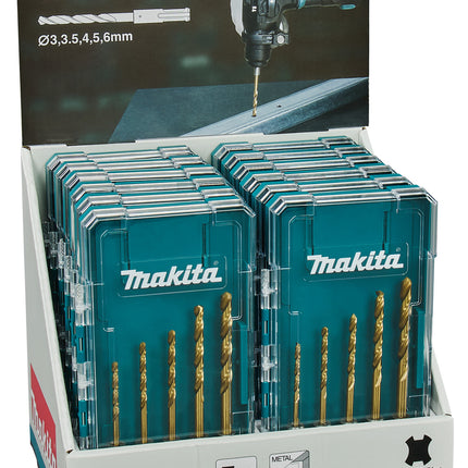 Makita SDS-Plus Metaalboorset HSS-TiN 5-Delig - E-15132-12