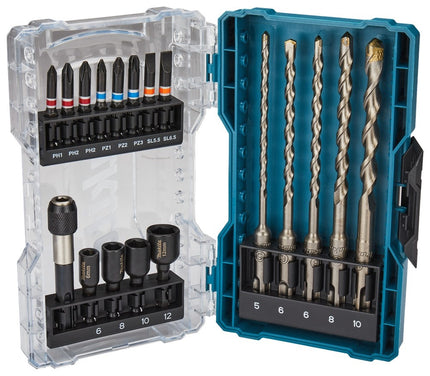 Makita Boor/bit set 18-delig - E-07026