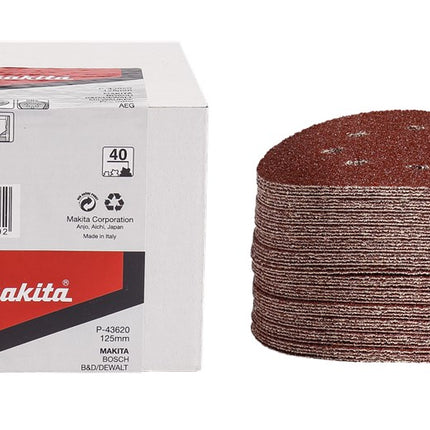 Makita Schuurschijf 125mm K240 Red Velcro - P-43686