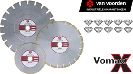 Van Voorden Industrie Diamantblad 570U-350mm As 30mm - 243745