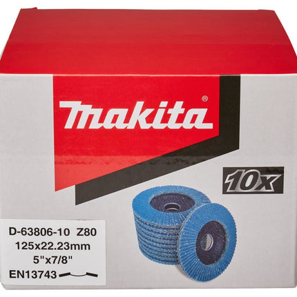 Makita Lamellensch. 125x22mm Z80 10st - D-63806-10