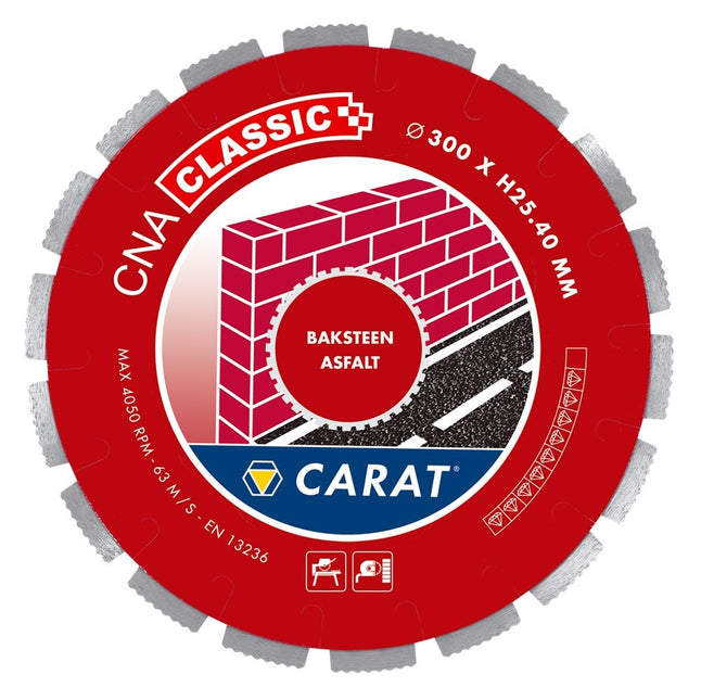 Carat Diamantzaag Baksteen Ø300X25,40mm CNA Classic - CNAC300400