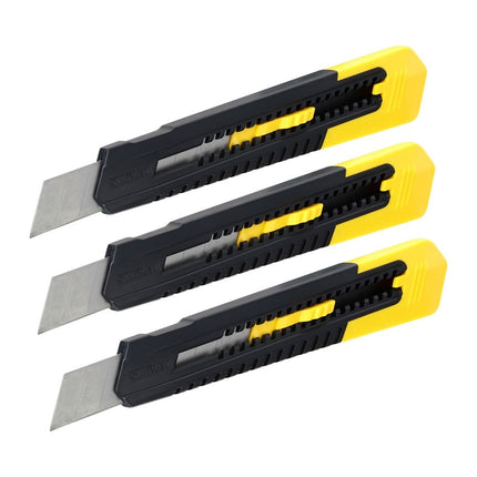 Stanley Afbreekmessen Tri Pack 18mm - STHT10151-2