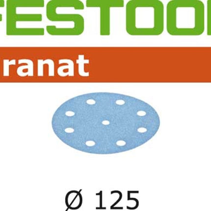 Festool Schuurpapier Granat STF D125/8 P80 GR/10 - 497147