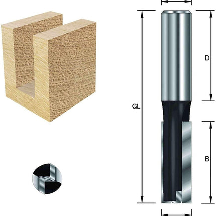 ENT Groeffrees HM 3x8x45mm Kolf 8mm met HM grondmes - 7910352