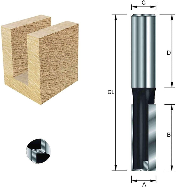 ENT Groeffrees HM 3x8x45mm Kolf 8mm met HM grondmes - 7910352