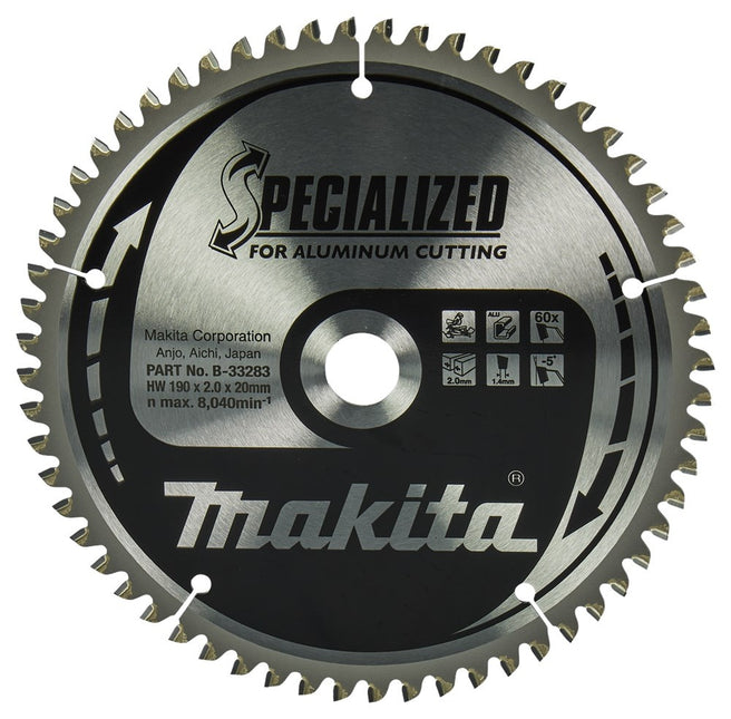 Makita Zaagb Alu 190X20X2,0 60T -5G - B-33283