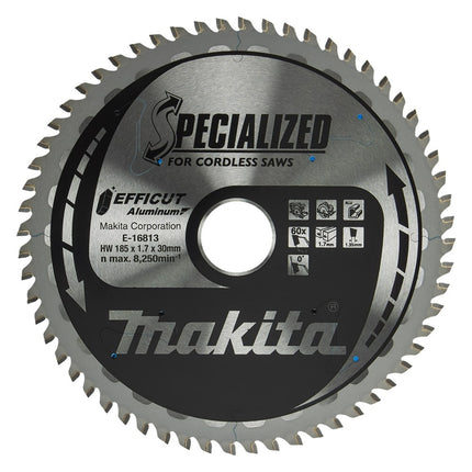 Makita HM Zaagb 185x30mm 60T 0g alu - E-16813