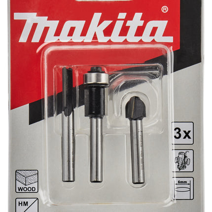 Makita Freesset 6mm 3-delig - D-70459