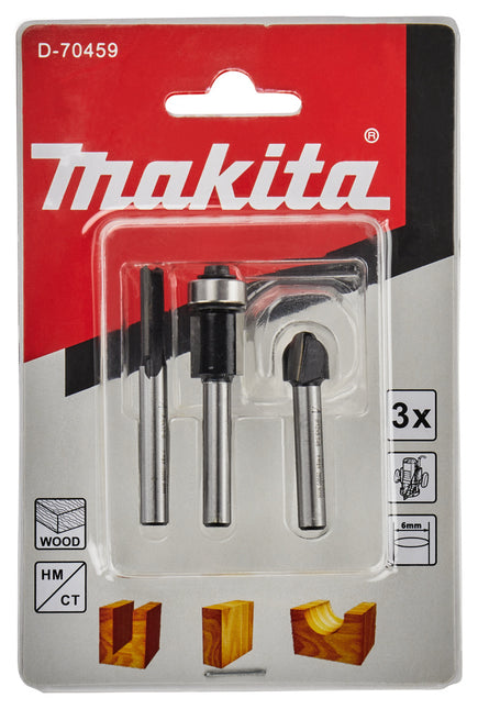 Makita Freesset 6mm 3-delig - D-70459