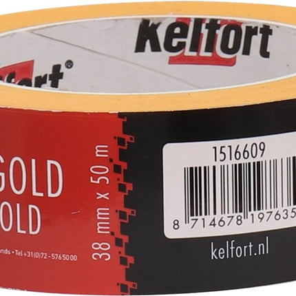 Kelfort Afplaktape Gold 38mm 50M - 1516609