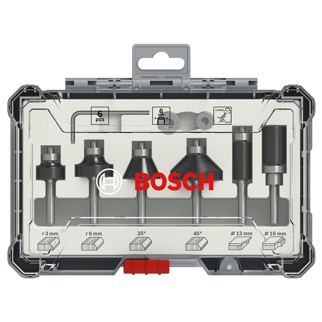 Bosch 6-Delige Kantenfreesset 6mm - 2607017468