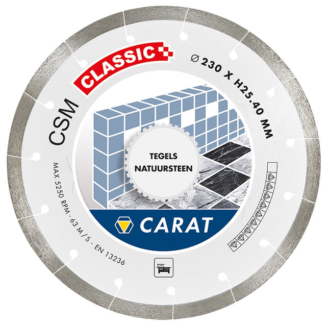 Carat Diamantzaag Tegels Ø150X22,23mm - Type CSM Classic - CSMC150300