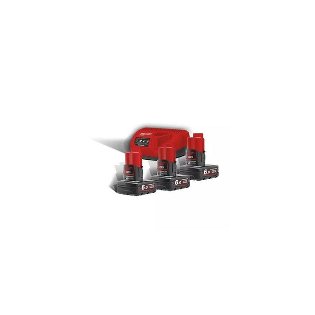 Milwaukee M12 NRG-603 Accu- en Oplader Set 12V 6.0Ah