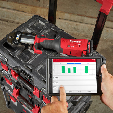 Milwaukee M18 ONEBLHPT-302C ONE-KEY Persgereedschap V-Set - 2x3Ah 18V