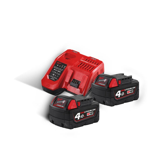 Milwaukee M18 NRG-402 Accu en lader kit