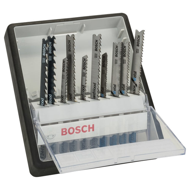 Bosch 10-delige Robust Line decoupeerzaagbladenset Wood and Metal T-schacht - 2607010542