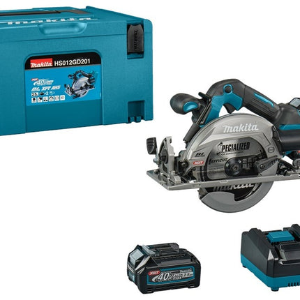 Makita HS012GD201 40 V Max Cirkelzaag 165 mm