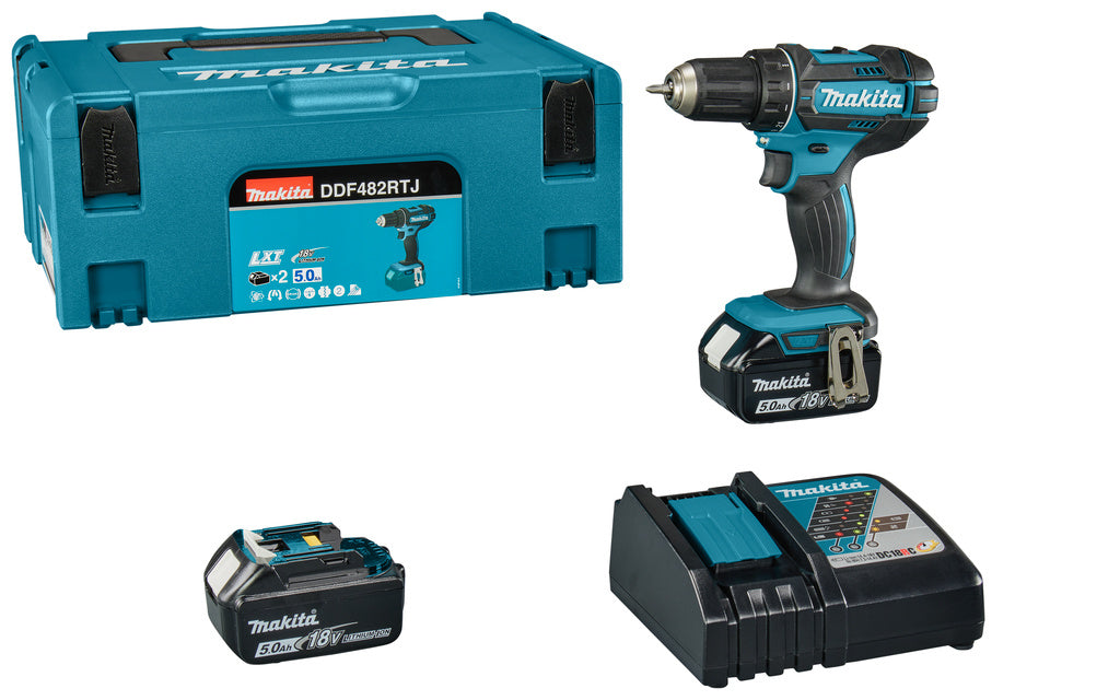 Makita DDF482RTJ 18V Boor-/schroefmachine in Mbox