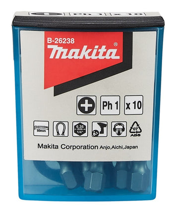 Makita Schroefbit PH1x50mm 10stk - B-26238