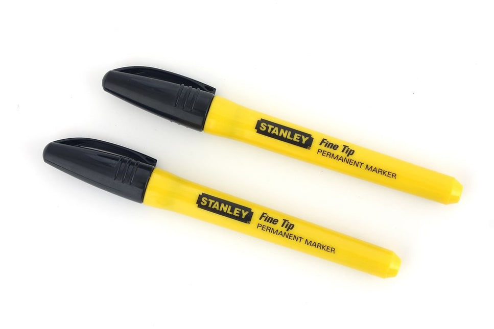 Stanley Markeerstift Fijne Tip Zwart - 0-47-316