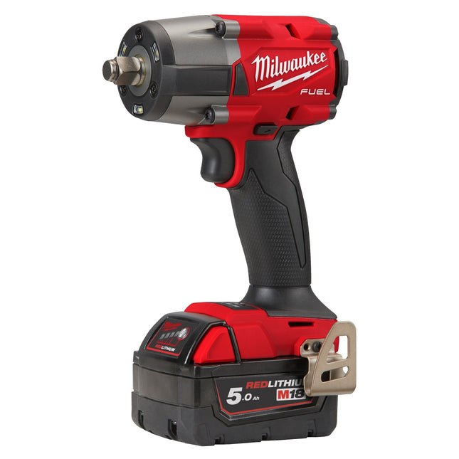 Milwaukee M18 FMTIW2P12-502X 1/2" Slagmoersleutel met Verende Borgpen - 5Ah 18V