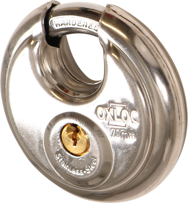 Oxloc Discus Hangslot RVS 70mm - Gelijksluitend