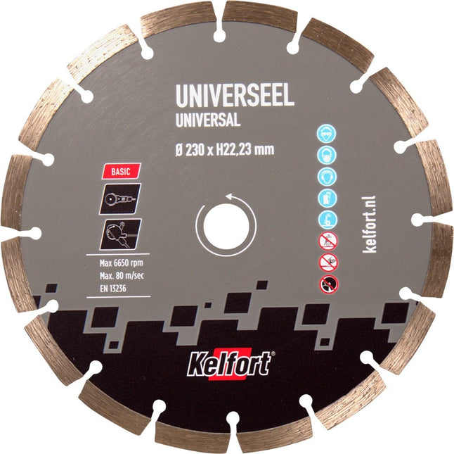 Kelfort Diamantzaagblad universeel 230 mm