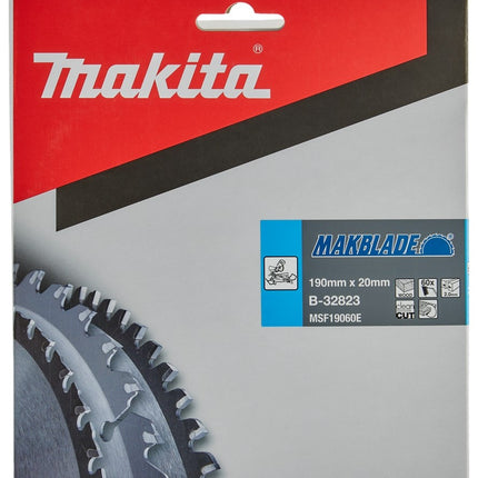 Makita Zaagblad Hout 190x20x2.0 60T 5G - B-32823