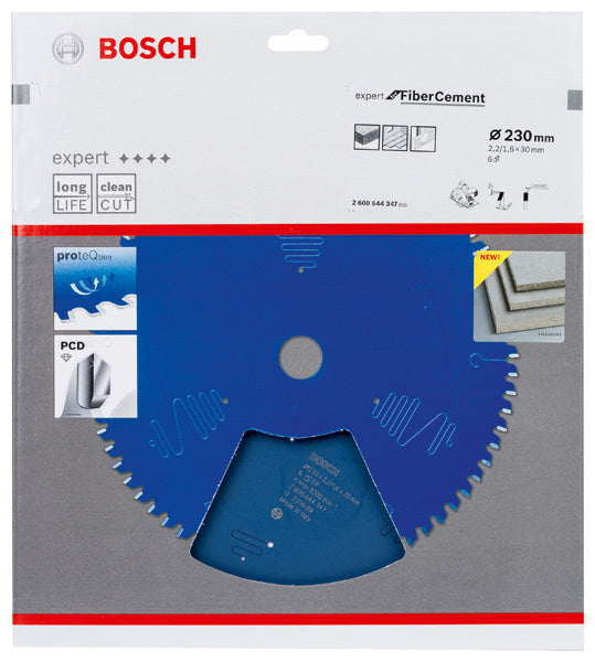 Bosch Cirkelzaagblad Expert Fibre Cement 230x30x2,2/1,6mm 6T - 2608644347