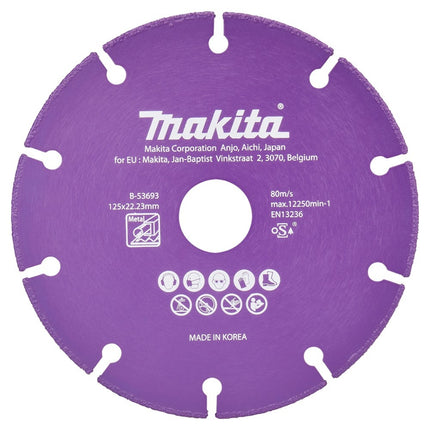 Makita Doorslijps. diam 125x1,3mm met - B-53693