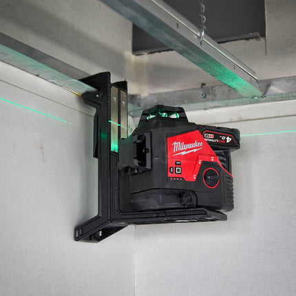 Milwaukee M12 3PL-401C 3D Laser met 3 Groene 360° Laser Cirkels - 1x4Ah 12V