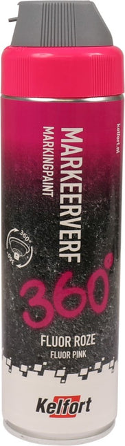 Kelfort Markeerverf 360 Graden Fluor Roze 500ml - 1526290