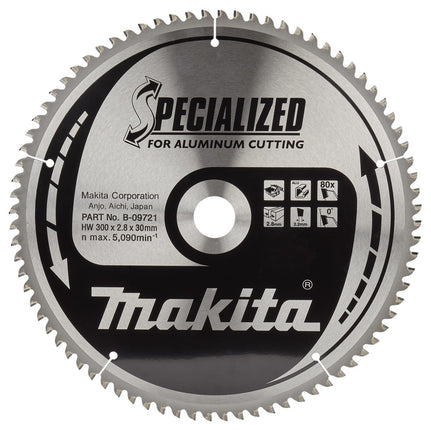 Makita Tafelzaagblad Aluminium 300x30x80T 0G - B-09721