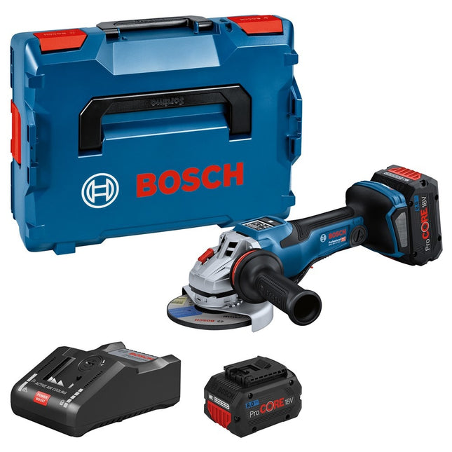 Bosch GWS 18V-15 PSC Haakse slijpmachine + 2x PC 8,0 Ah + CoMo L-Boxx - 06019H6B01